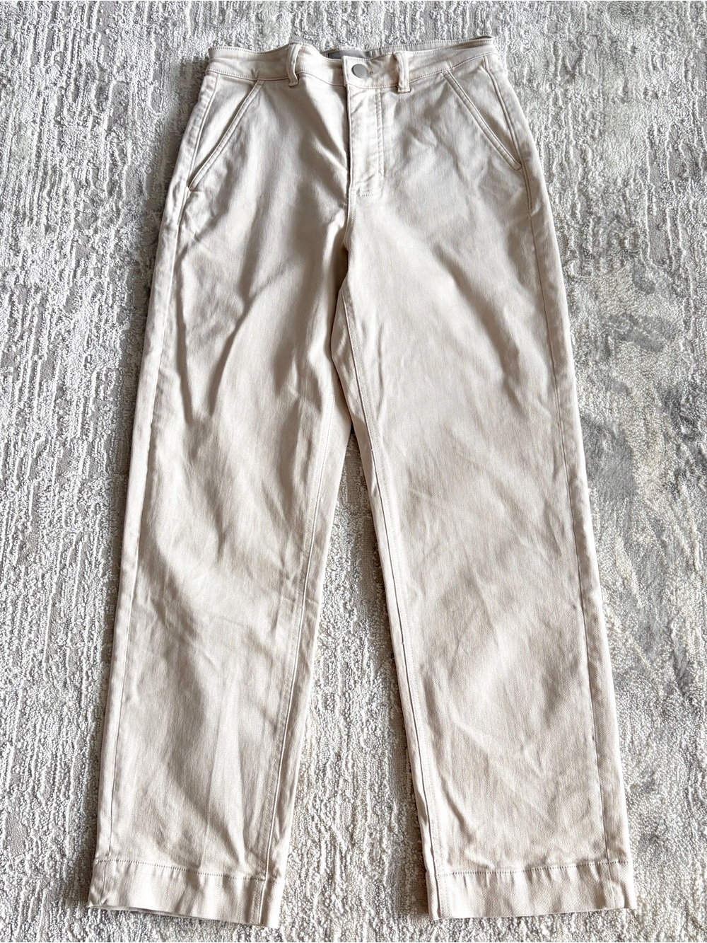 Everlane Women’s Cropped Straight Tall Chino SZ 4 Buttermom Gorpcore Cottagecore